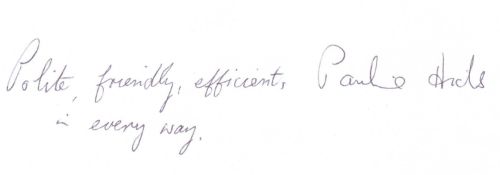 Customer Testimonial